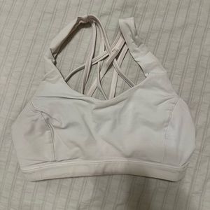 White Lululemon Sports Bra - Size 4